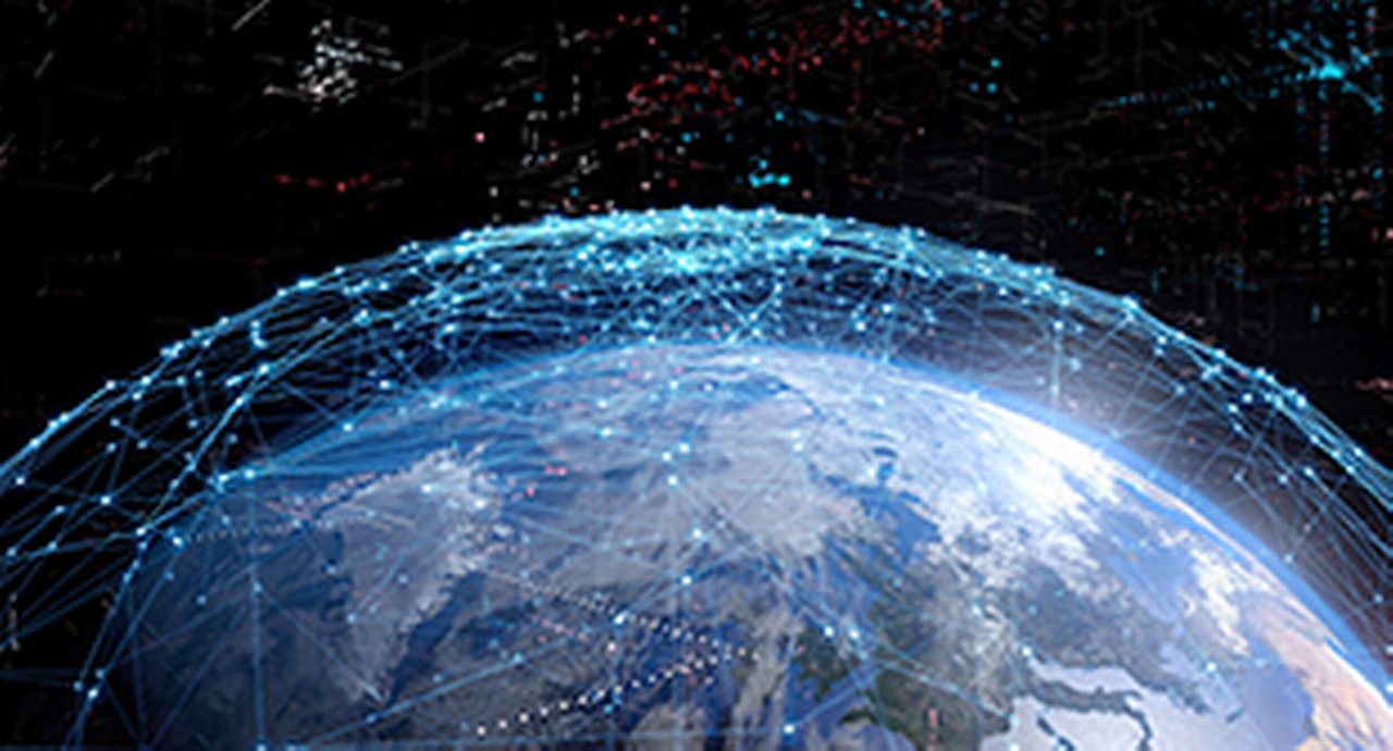 Global Communication Network Concept