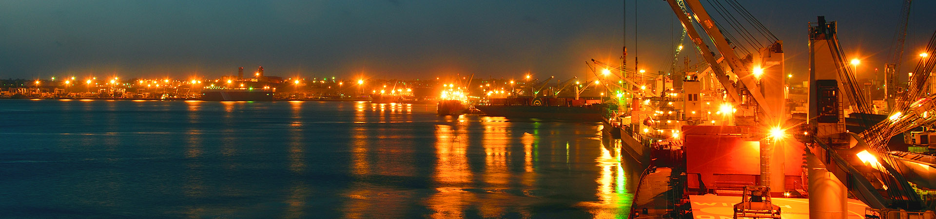 Colors Of Sunset In Mombasa Port Kenya